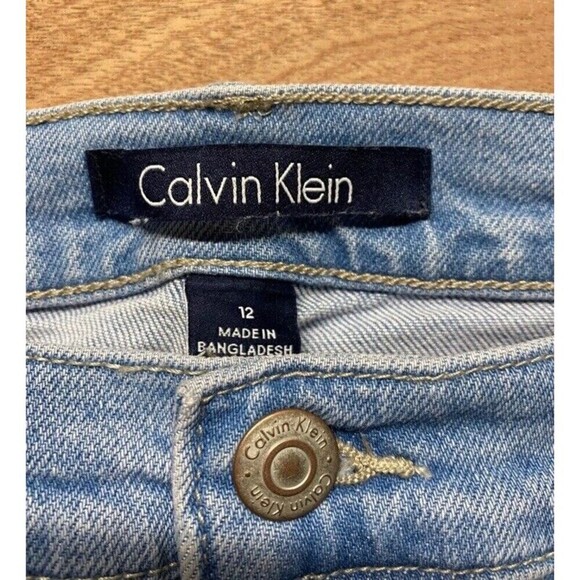 NWT MSRP $79 Calvin Klein Vintage Stright Light Blue Jeans Choose Size 12 - Picture 5 of 12